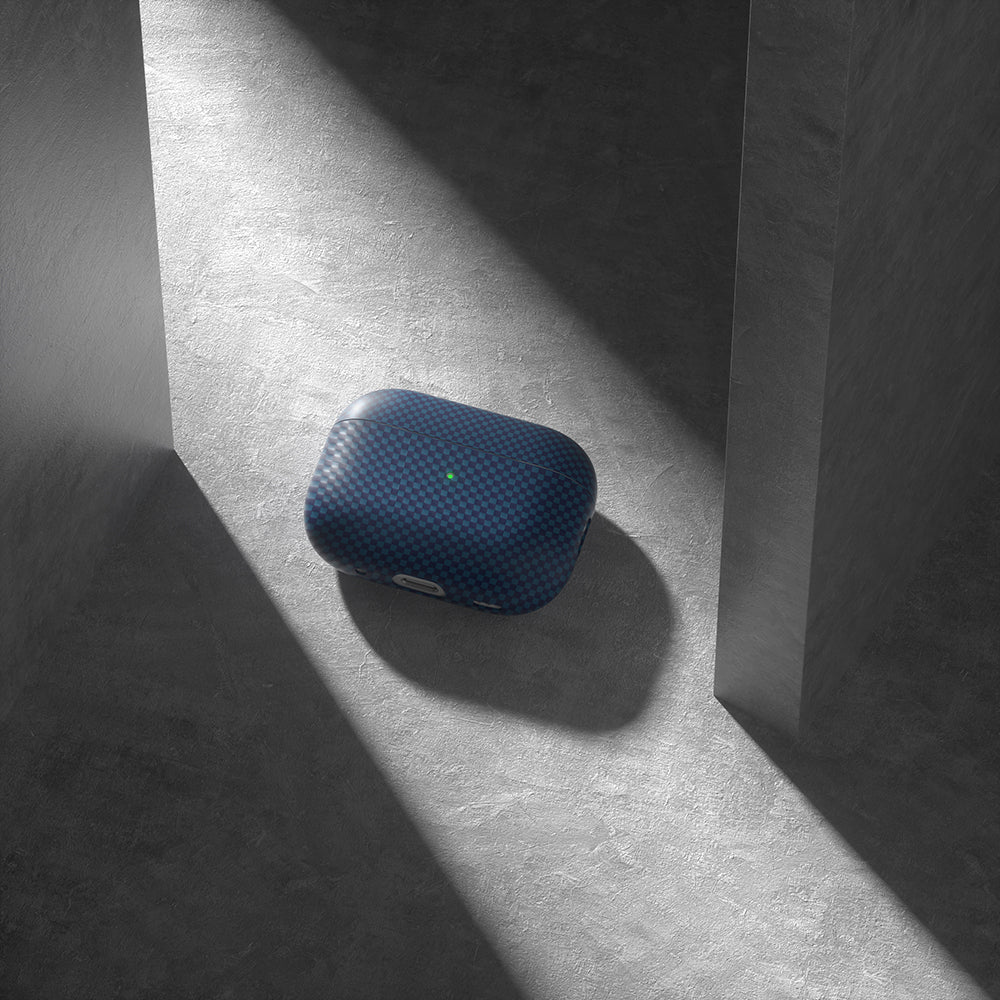 Apple Airpods Pro 2 Zore Airbag 43 600D Karbon Fiber Kulaklık Kılıfı Siyah