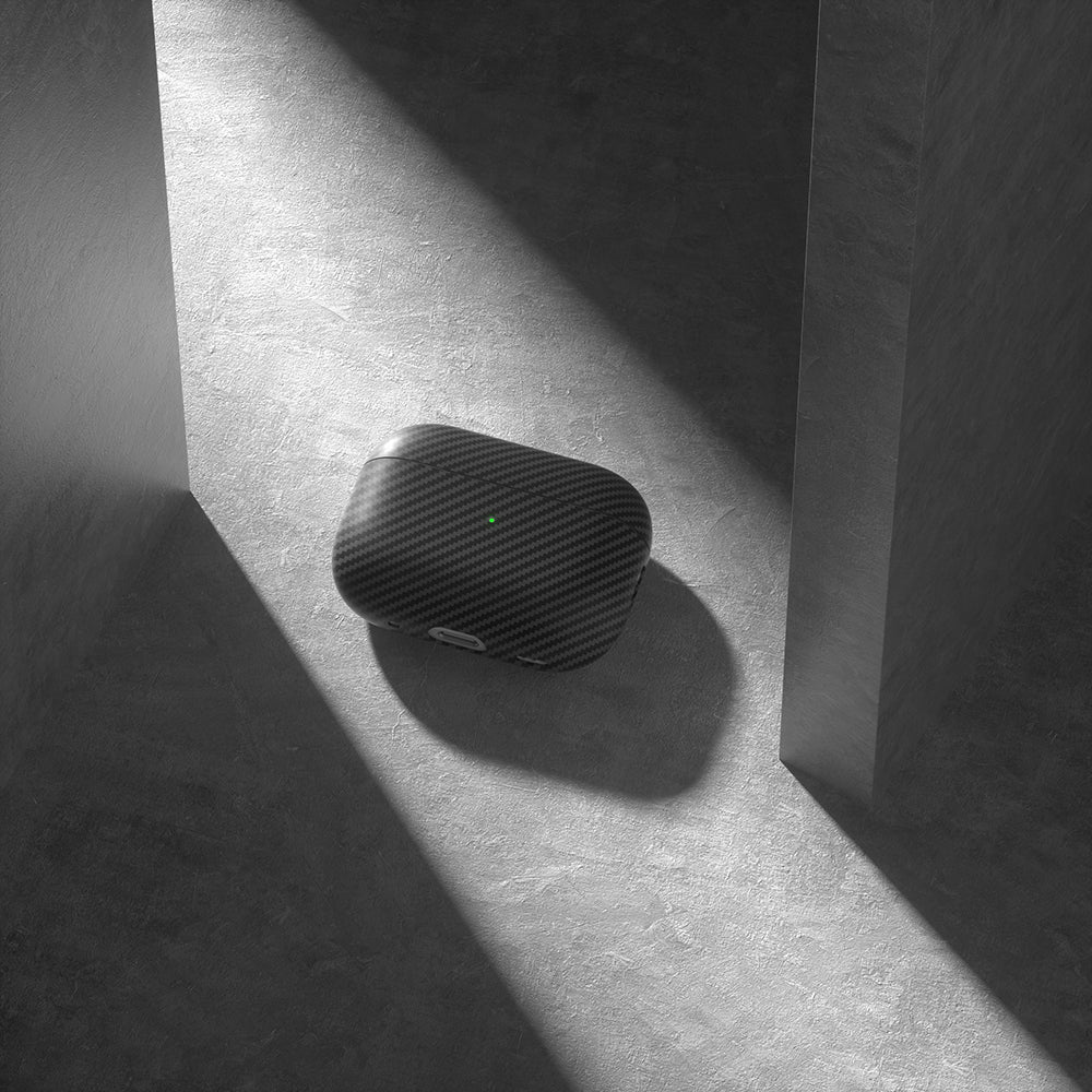 Apple Airpods Pro 2 Zore Airbag 43 600D Karbon Fiber Kulaklık Kılıfı Lacivert