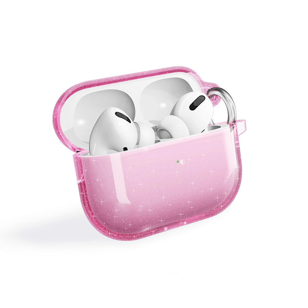 Apple Airpods Pro 2 Zore Allstar Airbag 32 Parlayan Simli Saydam Renkli Kılıf Mor