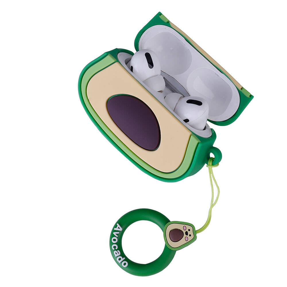 Apple Airpods Pro 2 Zore TPU Kabartma Figürlü İpli Airbag 37 Silikon Kılıf NO33