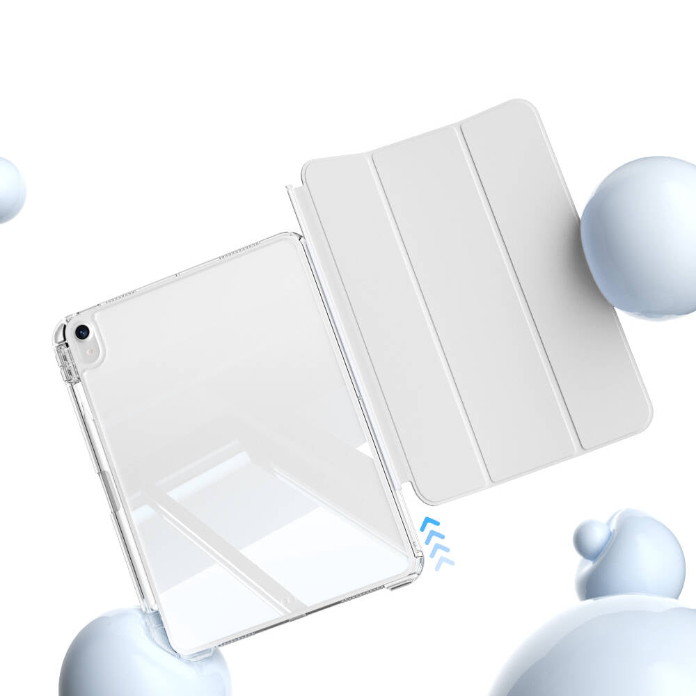 Apple iPad 10.9 2022 (10.Nesil) Kılıf Magnetik Ayrılabilen Airbagli Zore Sliding Tablet Kılıfı Lavender