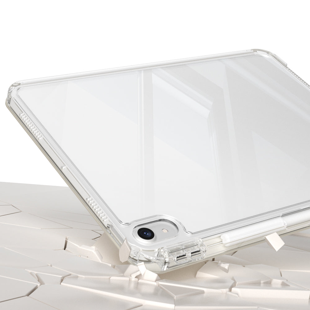 Apple iPad Air 11 2024 Kılıf Magnetik Ayrılabilen Airbagli Zore Sliding Tablet Kılıfı Siyah