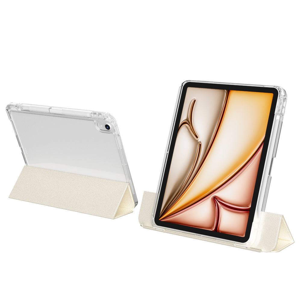 Apple iPad Air 11 2024 Kılıf Magnetik Ayrılabilen Airbagli Zore Sliding Tablet Kılıfı Koyu Yeşil