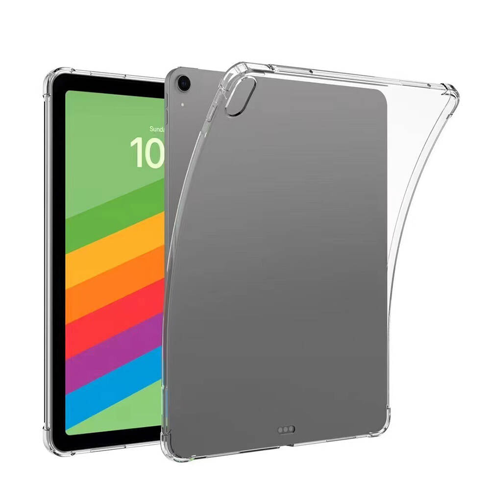 Apple iPad Air 11 2024 Kılıf Zore Tablet Nitro Anti Shock Silikon Kapak Şeffaf