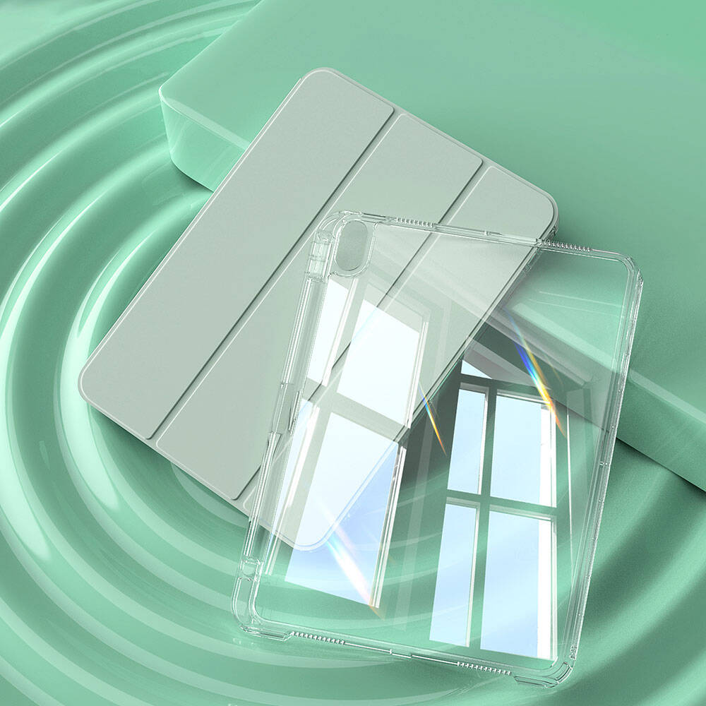 Apple iPad Air 11 2025 M3 Kılıf Magnetik Ayrılabilen Airbagli Zore Sliding Tablet Kılıfı Mavi Açık