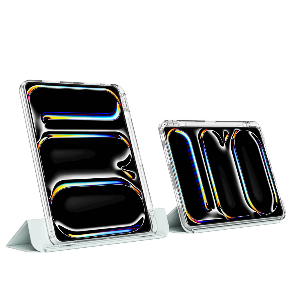 Apple iPad Pro 11 2024 Kılıf Magnetik Ayrılabilen Airbagli Zore Sliding Tablet Kılıfı Siyah