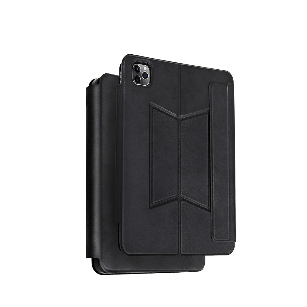 Apple iPad Pro 11 2024 Zore Border Keyboard Bluetooh Bağlantılı Standlı Klavyeli Tablet Kılıfı Siyah