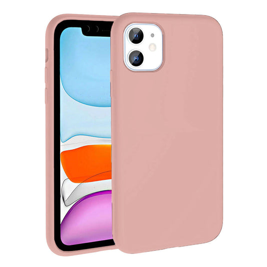 Apple iPhone 11 Kılıf M-safe Şarj Özellikli Sıvı Teknolojili Silinebilir Sert Zore Kivi Kapak Pembe