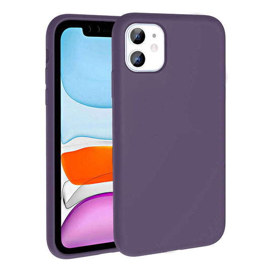 Apple iPhone 11 Kılıf M-safe Şarj Özellikli Sıvı Teknolojili Silinebilir Sert Zore Kivi Kapak Derin Mor