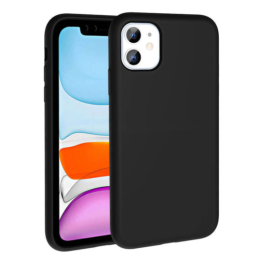 Apple iPhone 11 Kılıf M-safe Şarj Özellikli Sıvı Teknolojili Silinebilir Sert Zore Kivi Kapak Siyah