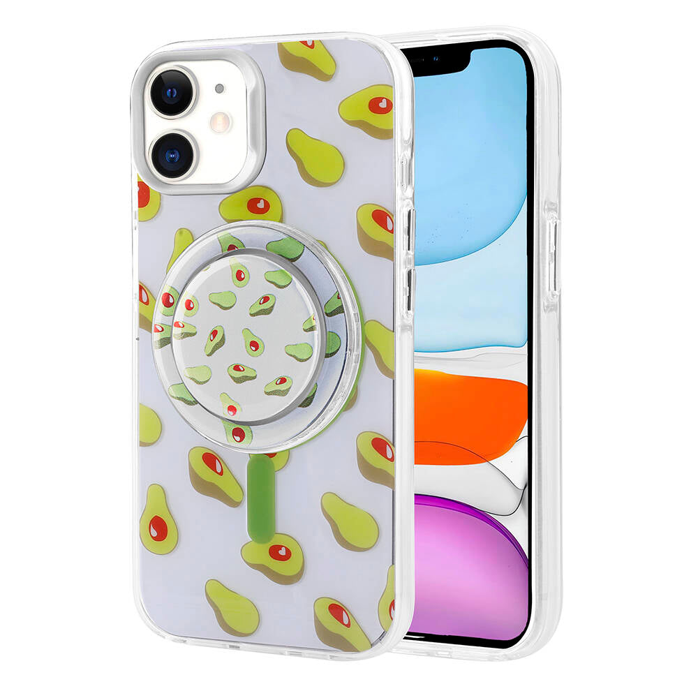 Apple iPhone 11 Kılıf M-safe Şarj Özellikli Tak-Çıkar Pop Soketli Zore Tiktok Kapak Siyah
