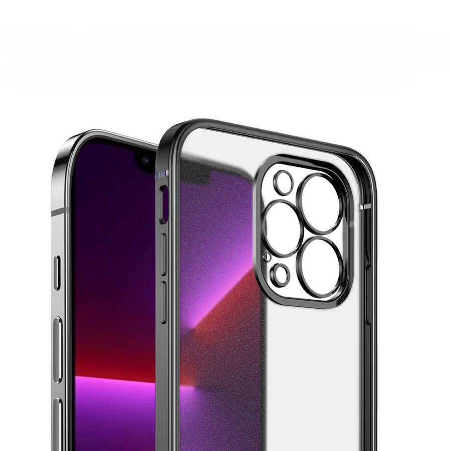 Apple iPhone 12 Kılıf Zore Mat Gbox Kapak Gold