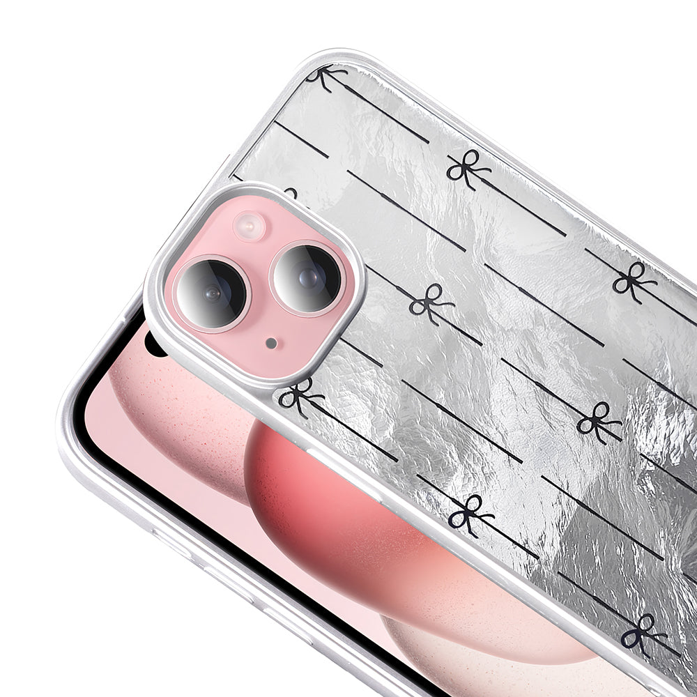 Apple iPhone 13 Kılıf Desenli Zore Mep Kapak İncili Fiyonk