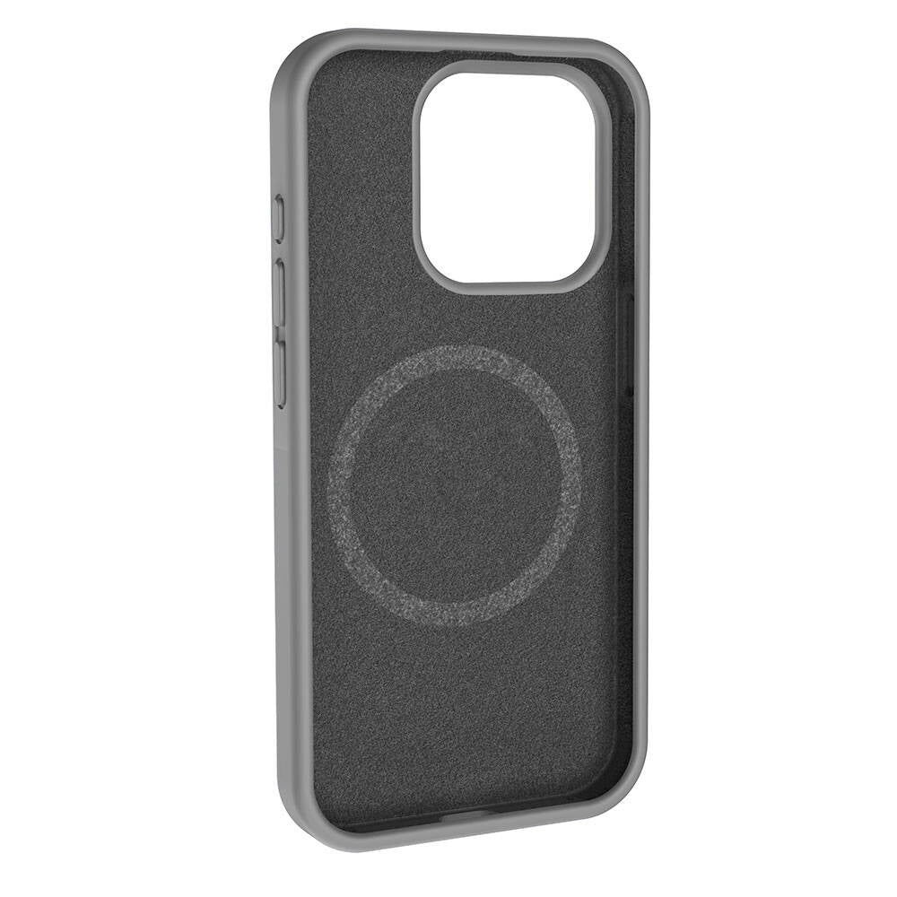 Apple iPhone 13 Kılıf M-safe Şarj Özellikli Sıvı Teknolojili Silinebilir Sert Zore Kivi Kapak Lavendery Gray