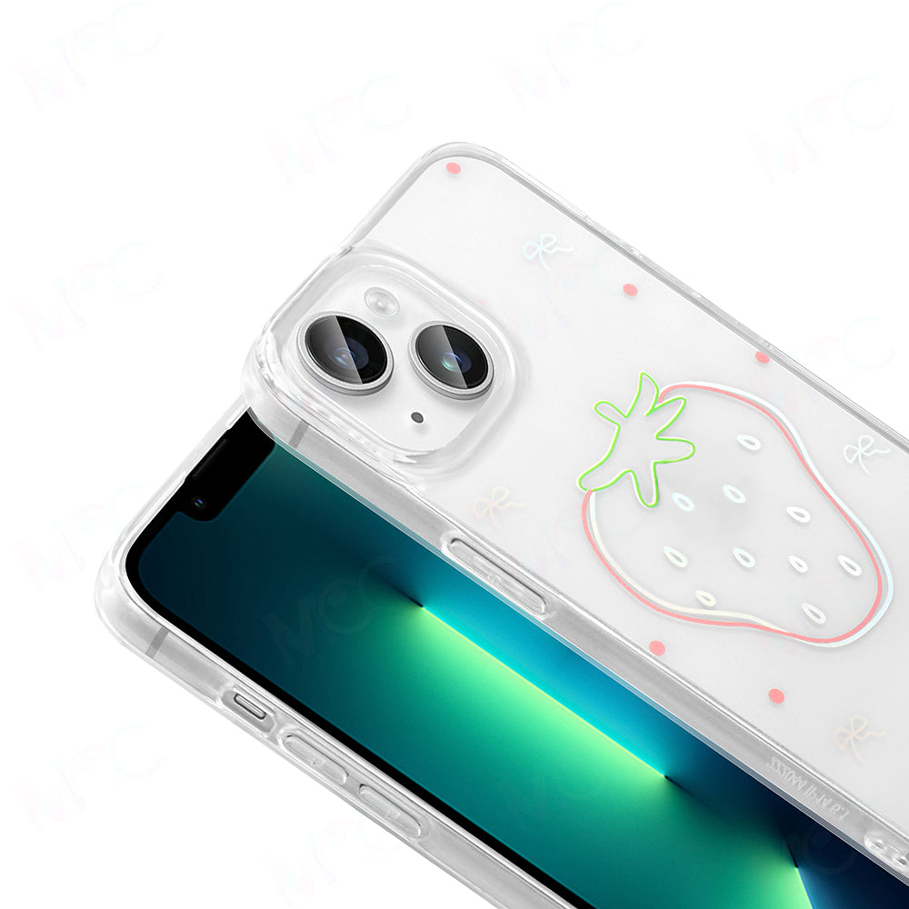 Apple iPhone 13 Kılıf Şeffaf Figürlü Zore Folk Sert Kapak Sevimli Köpek