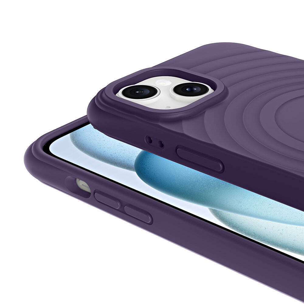 Apple iPhone 13 M-safe Şarj Özellikli Airbagli Mat Görünümlü Zore Hepi Kapak Pembe Açık