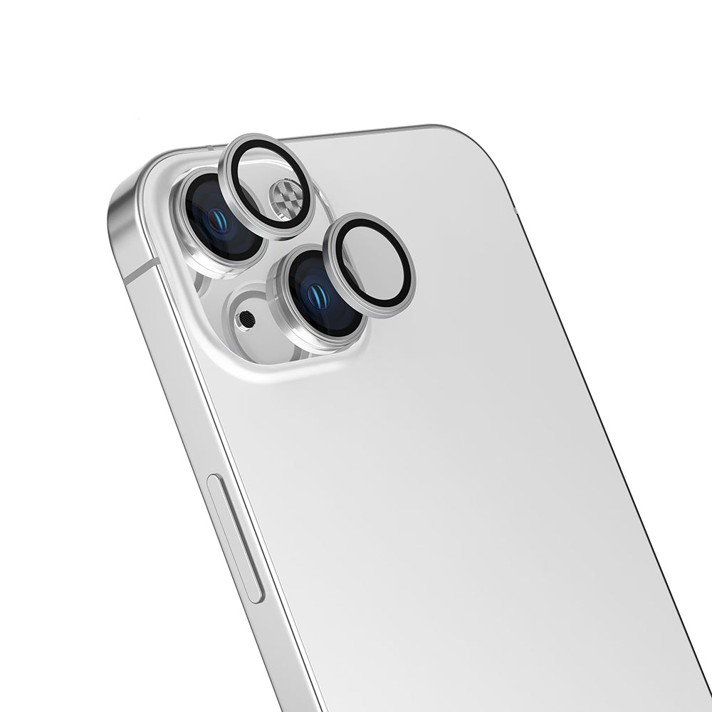 Apple iPhone 13 Zore Mikro Kamera Lens Koruyucu Gümüş