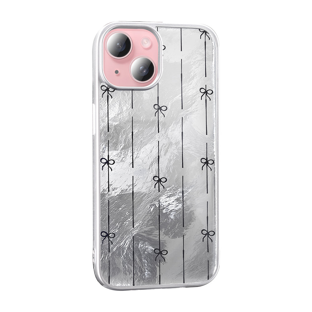 Apple iPhone 14 Kılıf Desenli Zore Mep Kapak İncili Fiyonk