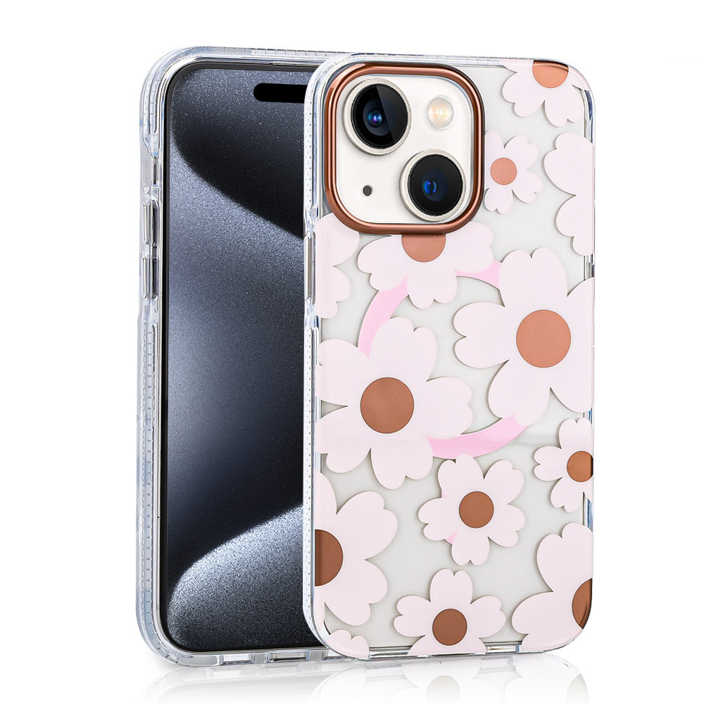 Apple iPhone 14 Kılıf M-safe Şarj Özellikli Zore Papat Kapak Pembe