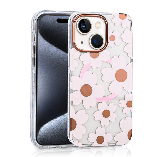 Apple iPhone 14 Kılıf M-safe Şarj Özellikli Zore Papat Kapak Pembe