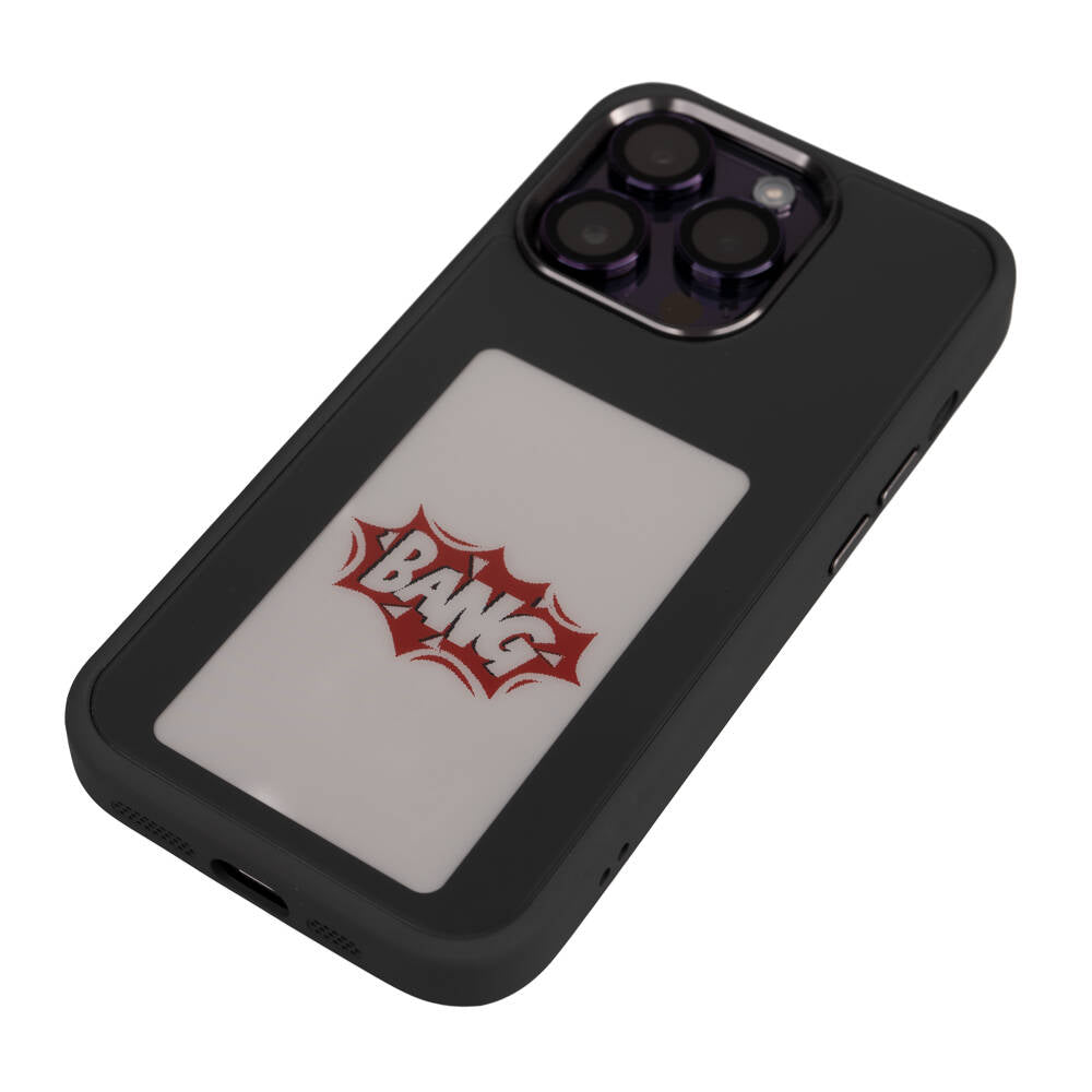 Apple iPhone 14 Pro Kılıf Ekranı Yansıtan Zore Akıllı NFC Kapak Gri