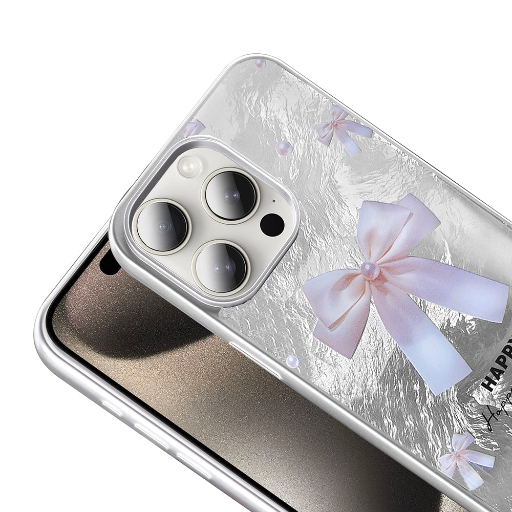 Apple iPhone 14 Pro Max Kılıf Desenli Zore Mep Kapak Gold Leopar