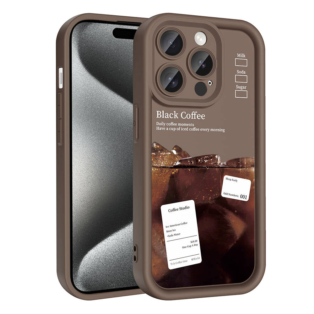 Apple iPhone 14 Pro Max Kılıf Kamera Korumalı Baskılı Arka Yüzey Zore Klas Kapak Siyah