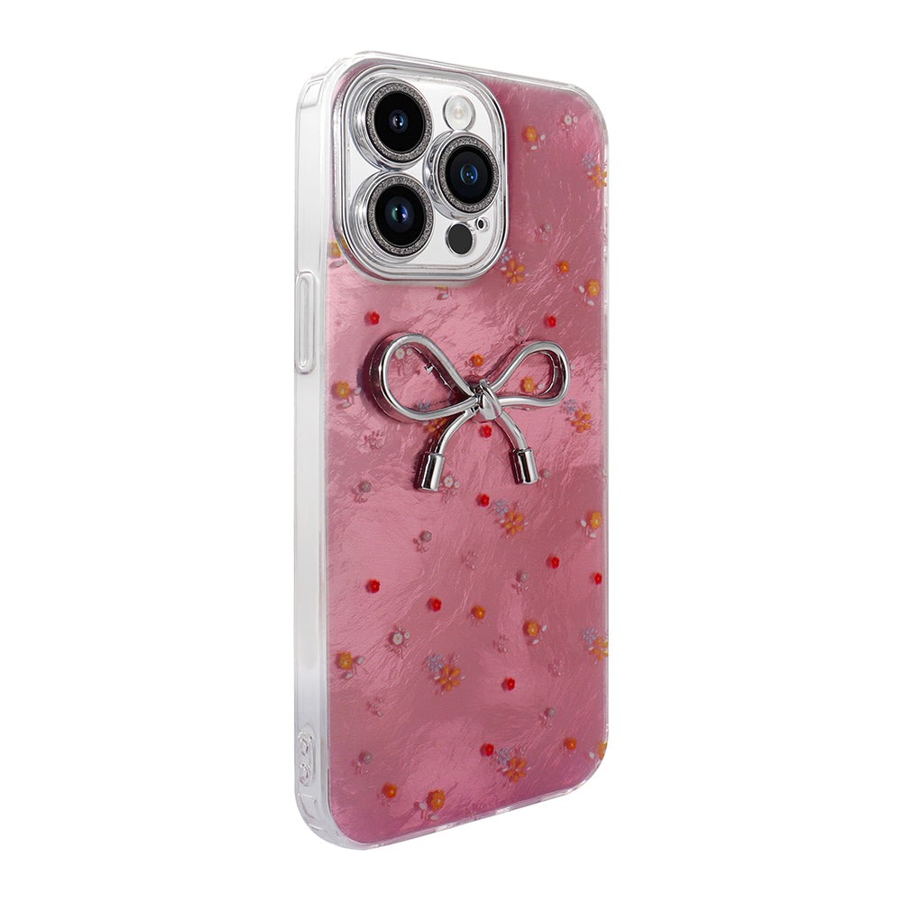 Apple iPhone 14 Pro Max Kılıf Kamera Korumalı Figürlü Zore Ponti Silikon Kapak Açık Pembe