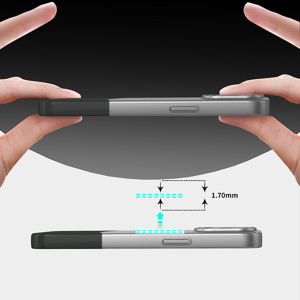 Apple iPhone 14 Pro Max Kılıf M-Safe Şarj Özellikli Mıknatıslı Zore Duble Kapak Gri