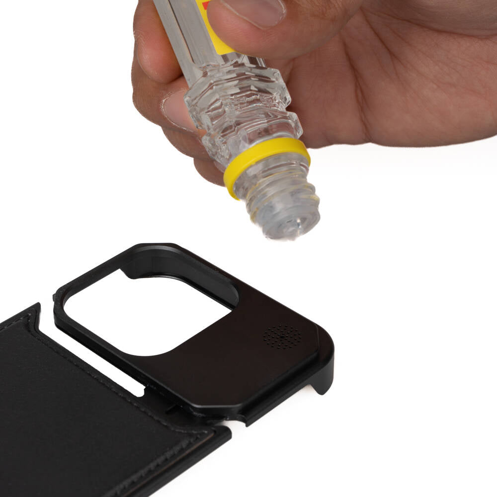 Apple iPhone 14 Pro Max Kılıf M-safe Şarj Özellikli Mekanizmalı Koku Hazneli Zore Mostar Kapak Siyah