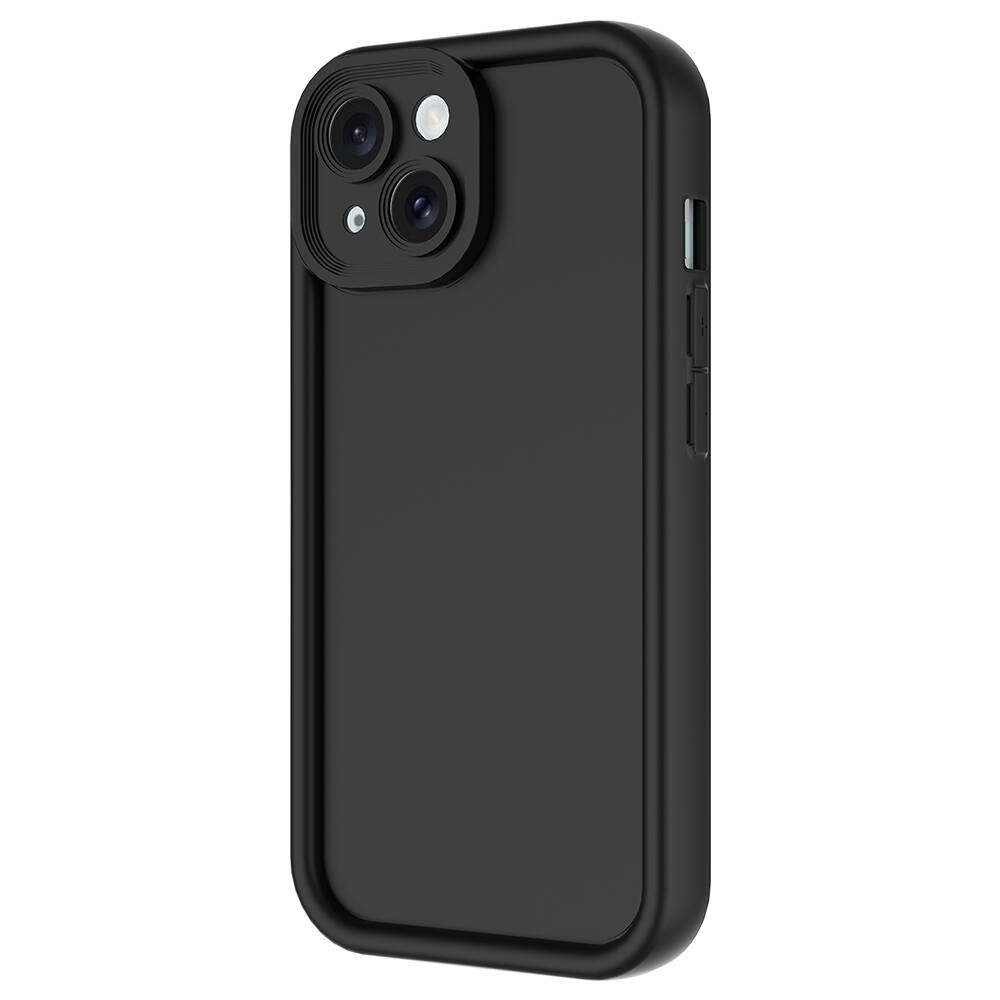 Apple iPhone 15 Kılıf Kamera Korumalı Zore Ananas Kapak Mürdüm