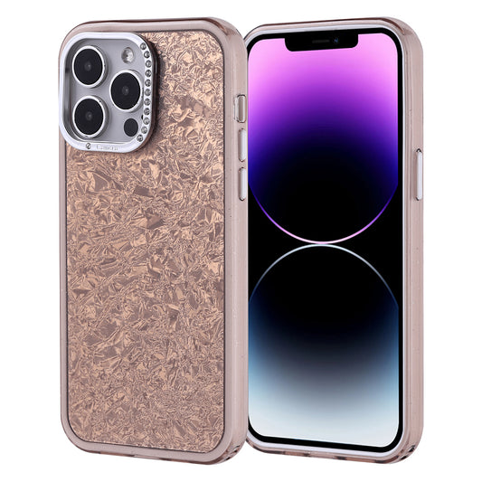 Apple iPhone 15 Kılıf Taşlı Tasarımlı Zore Kapi Kapak Gold