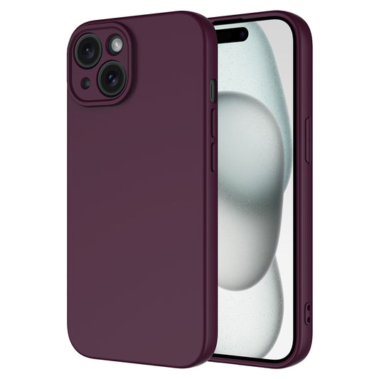 Apple iPhone 15 Kılıf Zore Mara Lansman Kapak Koyu Mor