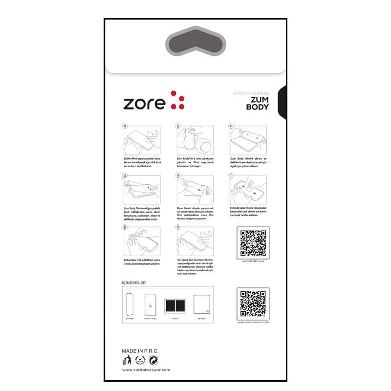 Apple iPhone 15 Plus Zore Mat Zum Body Arka Koruyucu Renksiz