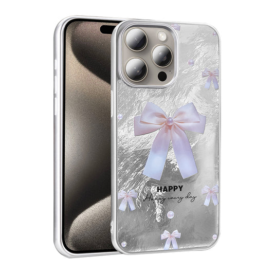 Apple iPhone 15 Pro Kılıf Desenli Zore Mep Kapak İncili Fiyonk