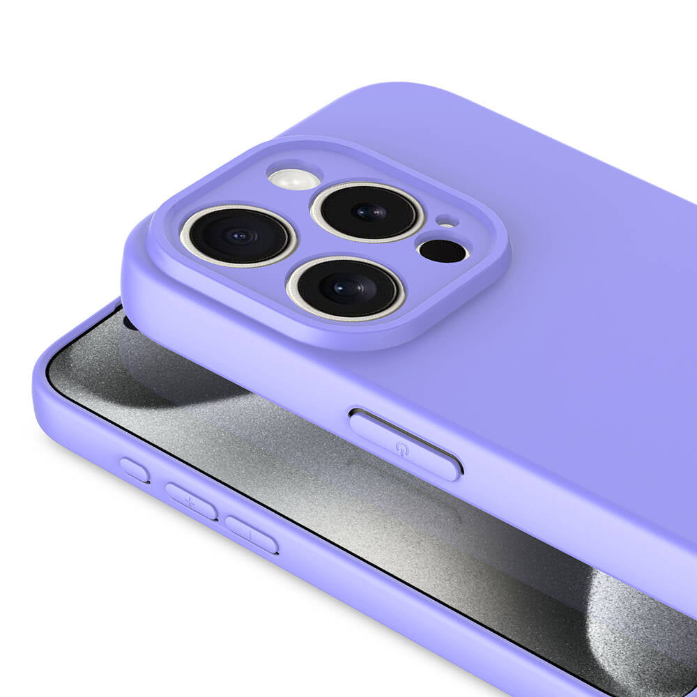 Apple iPhone 15 Pro Kılıf Zore Mara Lansman Kapak Koyu Mor