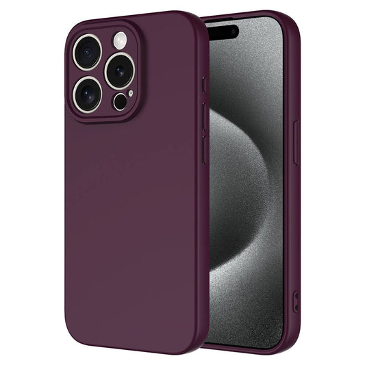 Apple iPhone 15 Pro Kılıf Zore Mara Lansman Kapak Koyu Mor