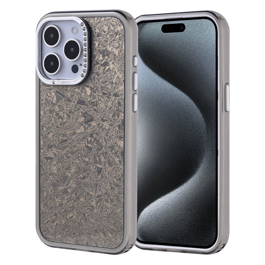 Apple iPhone 15 Pro Max Kılıf Taşlı Tasarımlı Zore Kapi Kapak Siyah