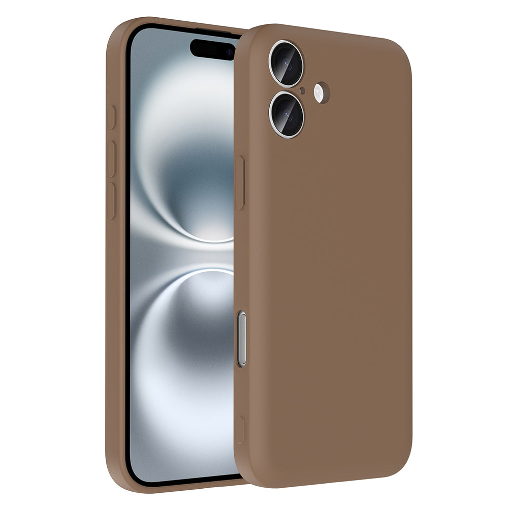Apple iPhone 16 Kılıf Kamera Korumalı Kartlık Hazneli Zore Vitra Kapak Mürdüm
