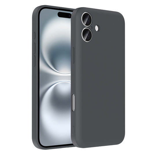 Apple iPhone 16 Kılıf Kamera Korumalı Kartlık Hazneli Zore Vitra Kapak Gri