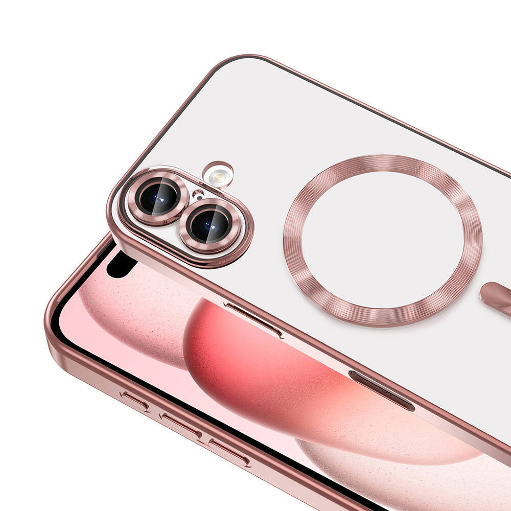 Apple iPhone 16 Kılıf Kamera Korumalı M-safe Wireless Şarj Özellikli Zore Demre Kapak Koyu Yeşil
