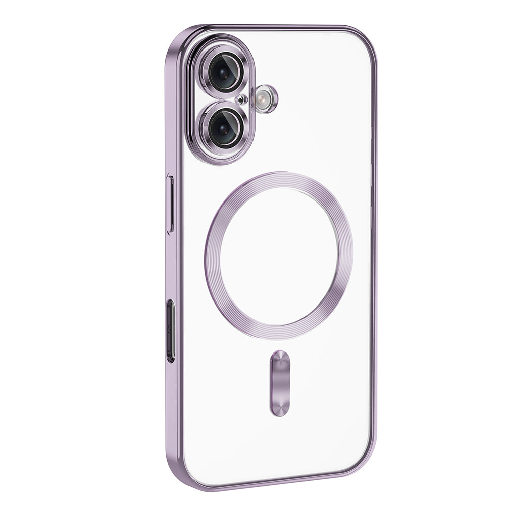 Apple iPhone 16 Kılıf Kamera Korumalı M-safe Wireless Şarj Özellikli Zore Demre Kapak Siyah