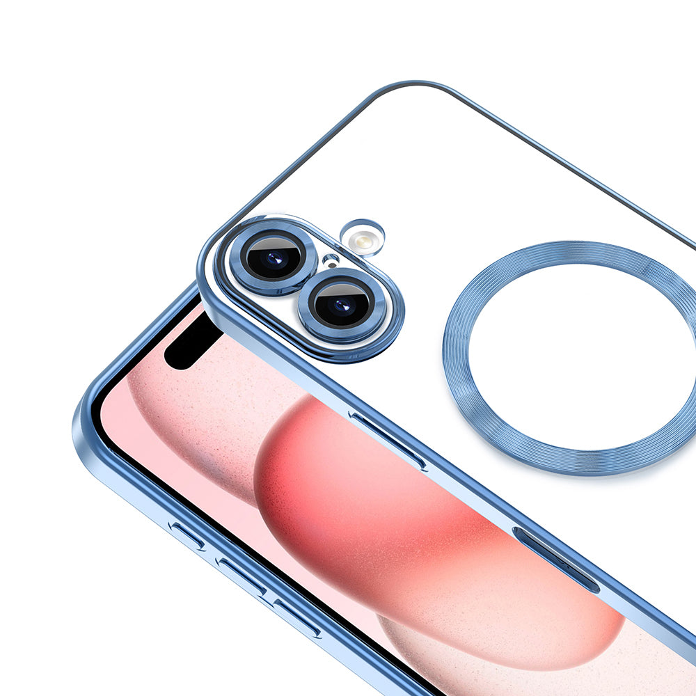 Apple iPhone 16 Kılıf Kamera Korumalı M-safe Wireless Şarj Özellikli Zore Demre Kapak Koyu Yeşil