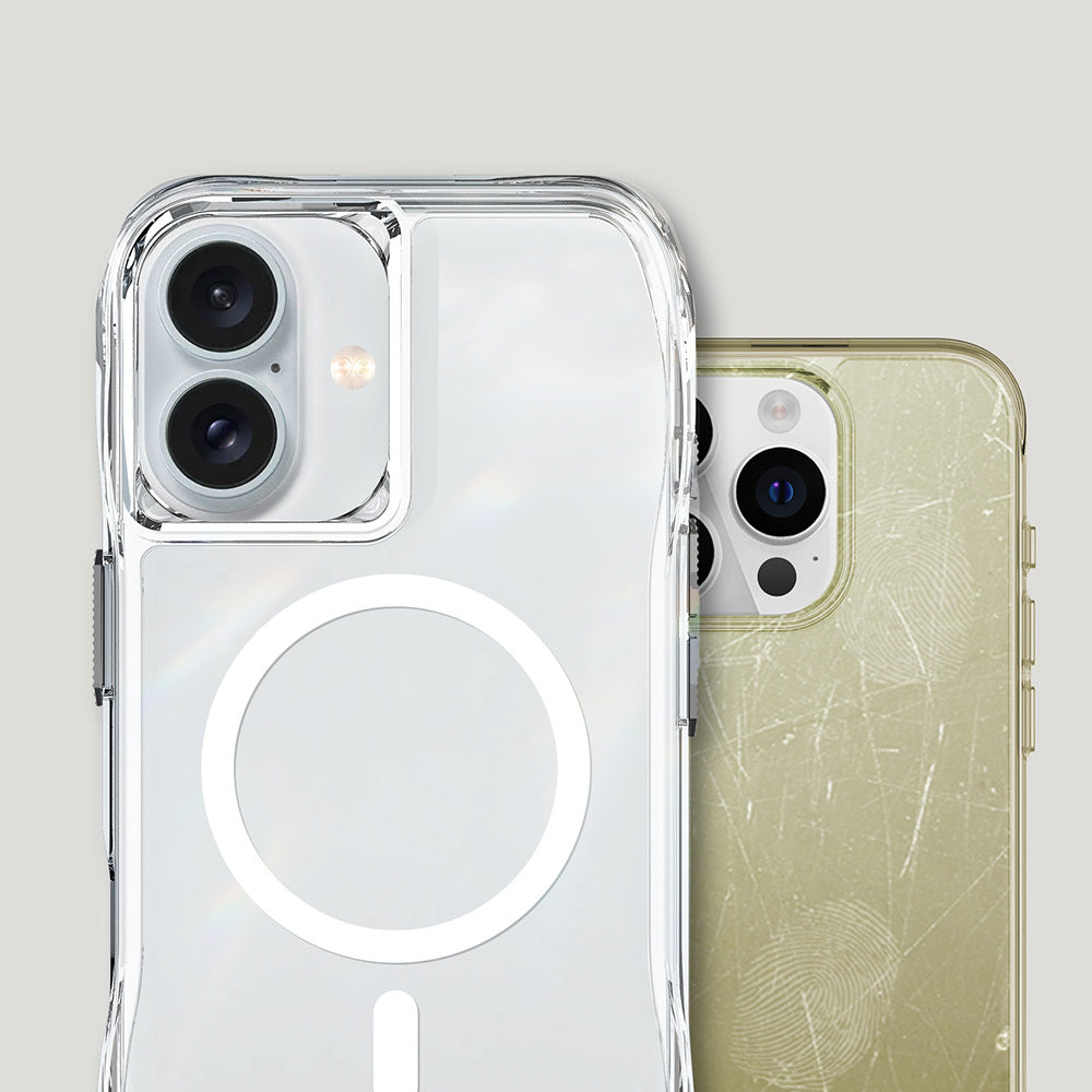 Apple iPhone 16 Kılıf M-safe Şarj Özellikli Airbagli Şeffaf Zore İncek Kapak Şeffaf