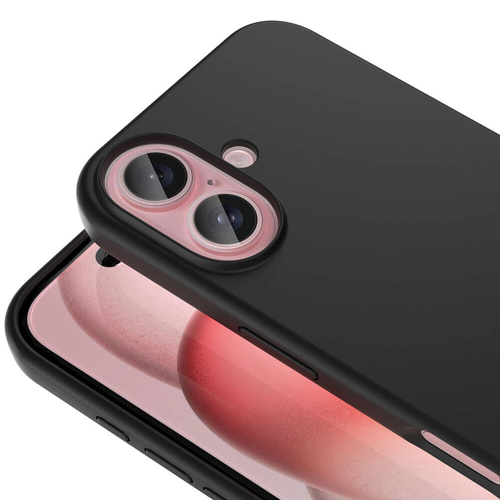 Apple iPhone 16 Kılıf M-safe Şarj Özellikli Sıvı Teknolojili Silinebilir Sert Zore Kivi Kapak Lacivert