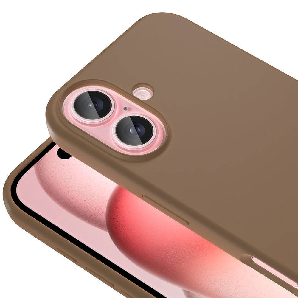 Apple iPhone 16 Kılıf M-safe Şarj Özellikli Sıvı Teknolojili Silinebilir Sert Zore Kivi Kapak Lacivert