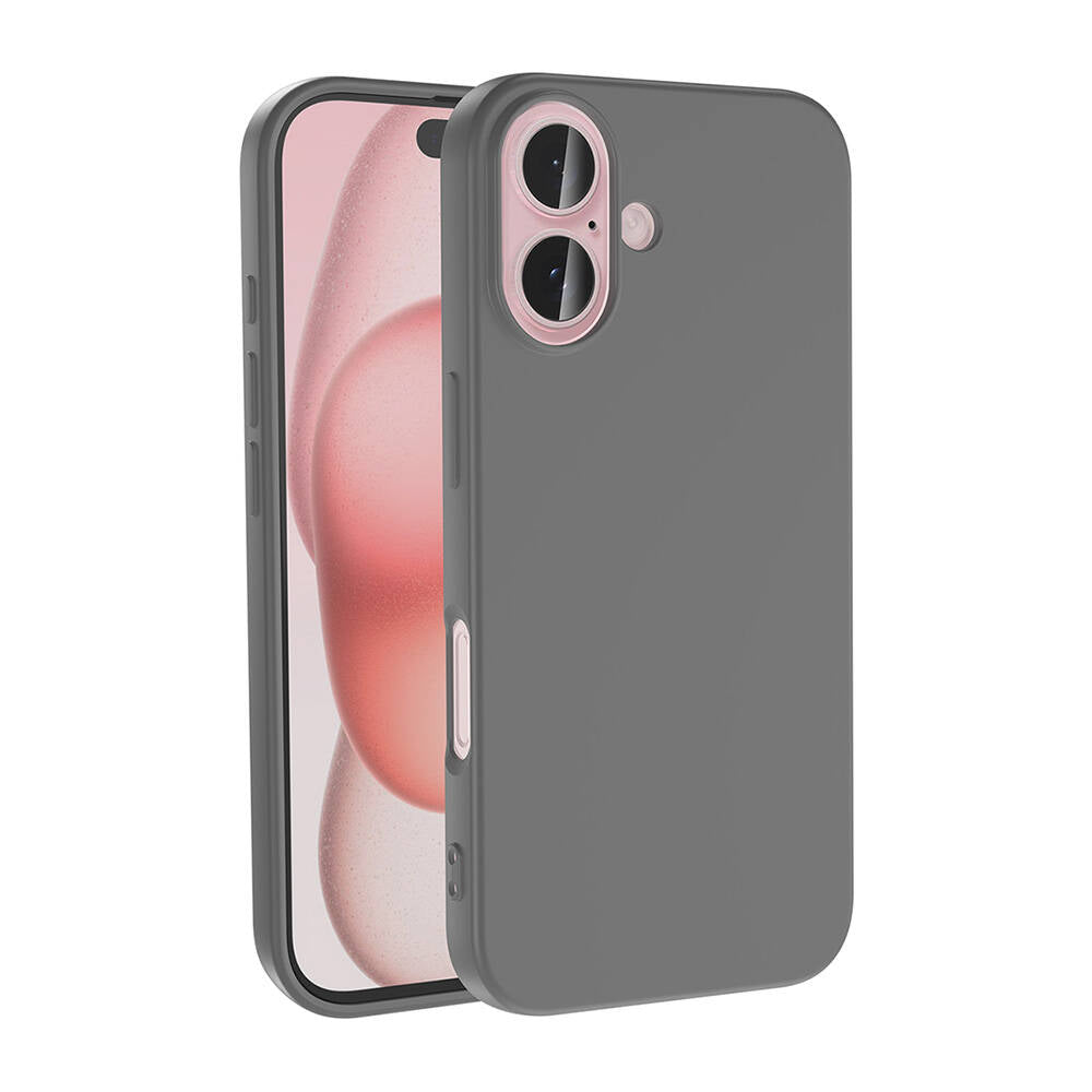Apple iPhone 16 Kılıf Zore LSR Lansman Kapak Titanyum-Gri
