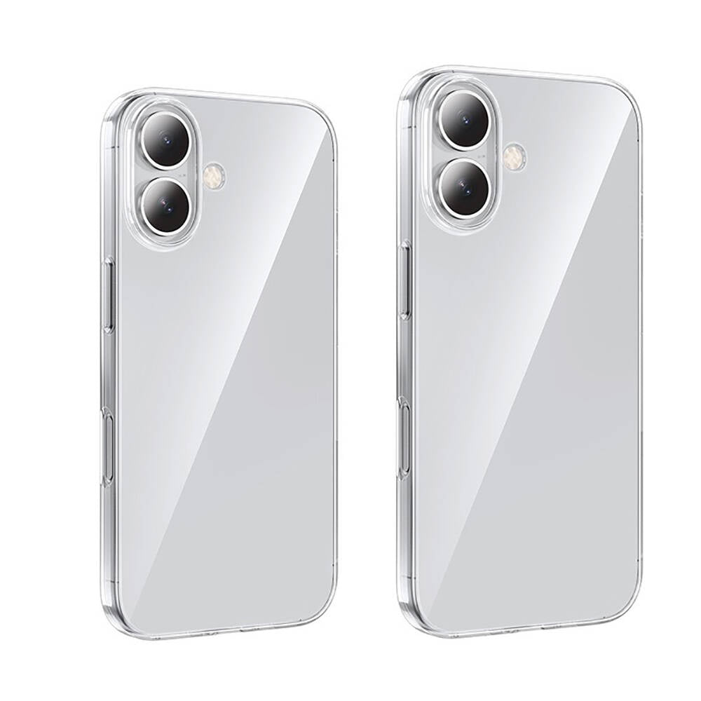 Apple iPhone 16 Kılıf Zore Süper Silikon Kapak Şeffaf