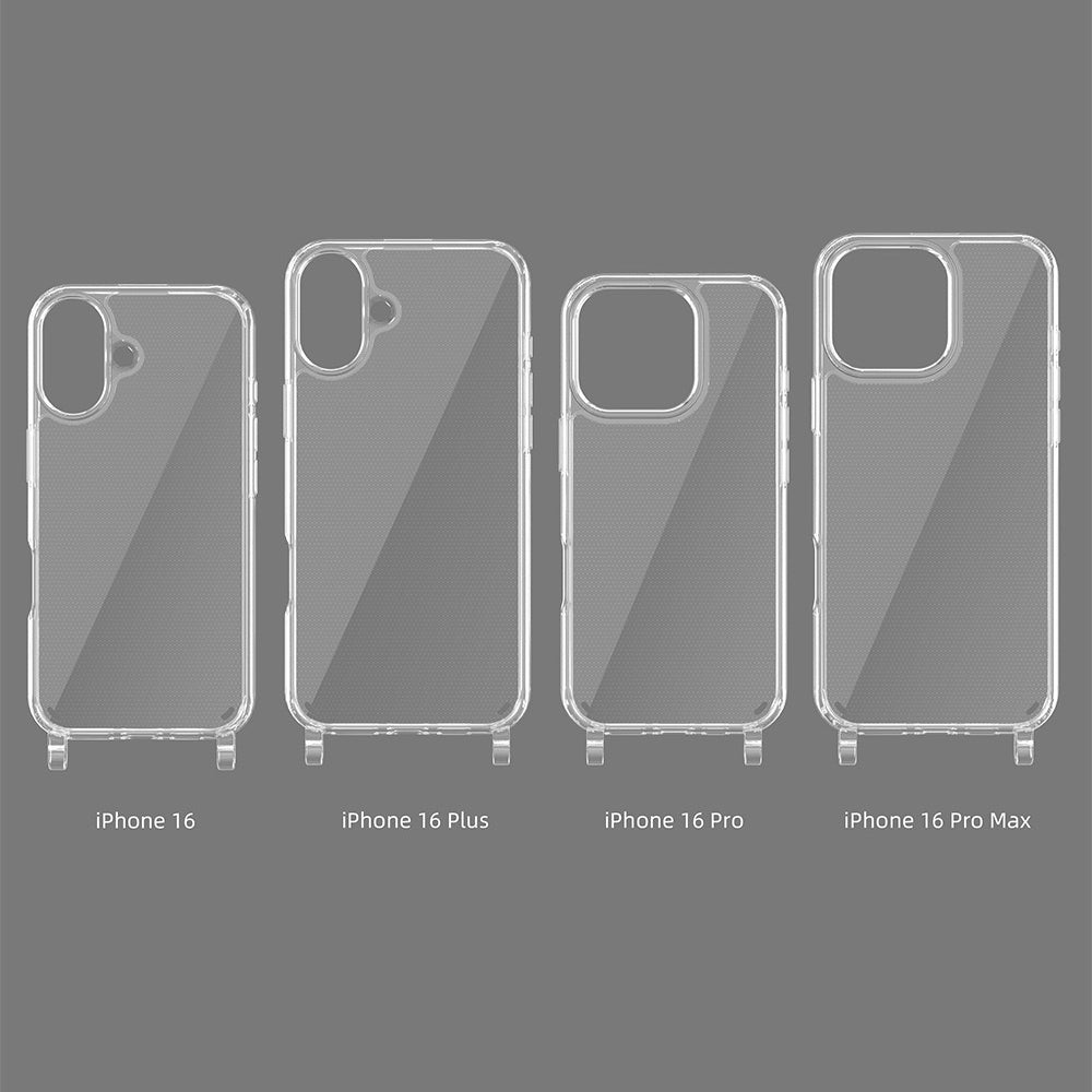 Apple iPhone 16 Kılıf Zore X-Rop Kapak Şeffaf