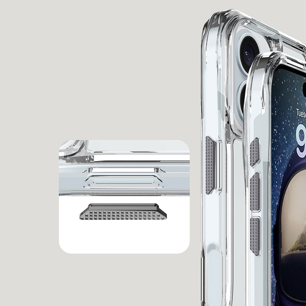 Apple iPhone 16 Plus Kılıf Airbagli Şeffaf Zore İncek Kapak Şeffaf